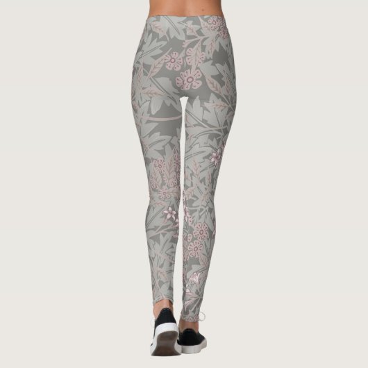 William Morris Jasmine Blume Pattern Leggings (Rückseite)