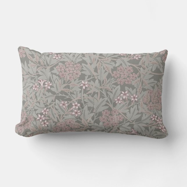 William Morris Jasmine Blume Pattern Lendenkissen (Vorderseite)