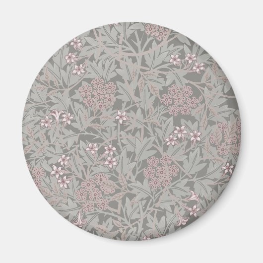 William Morris Jasmine Blume Pattern Magnet (Vorne)