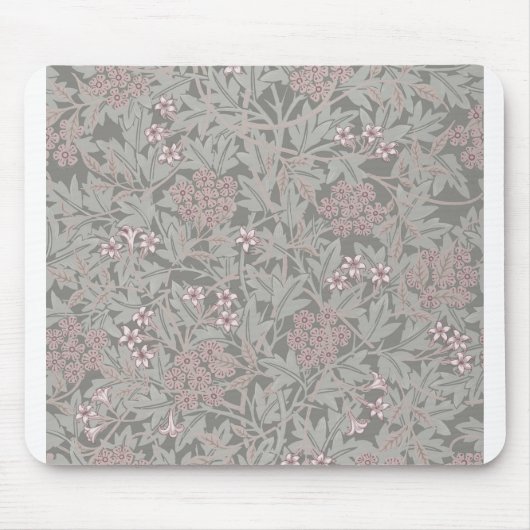 William Morris Jasmine Blume Pattern Mousepad (Vorne)