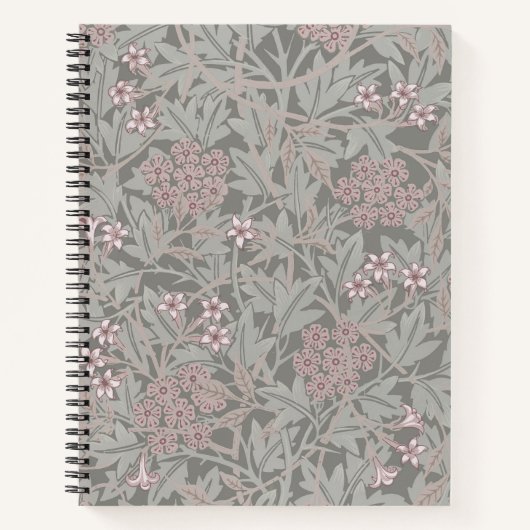 William Morris Jasmine Blume Pattern Notizblock (Vorderseite)