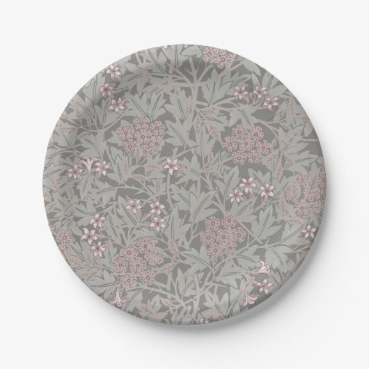 William Morris Jasmine Blume Pattern Pappteller (Vorderseite)
