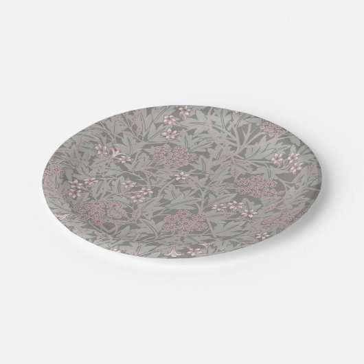 William Morris Jasmine Blume Pattern Pappteller (Schrägansicht)