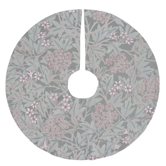 William Morris Jasmine Blume Pattern Polyester Weihnachtsbaumdecke (Vorderseite)