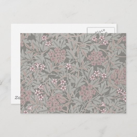 William Morris Jasmine Blume Pattern Postkarte (Vorne/Hinten)
