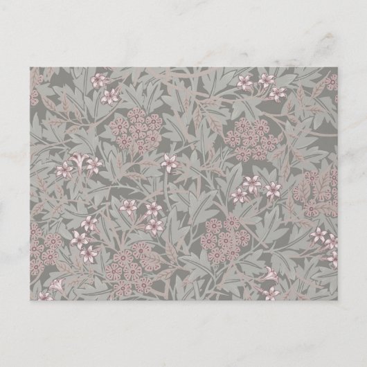 William Morris Jasmine Blume Pattern Postkarte (Vorderseite)