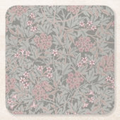 William Morris Jasmine Blume Pattern Rechteckiger Pappuntersetzer (Vorderseite)