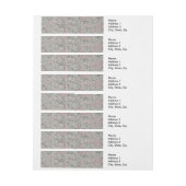 William Morris Jasmine Blume Pattern Rundum-Adressaufkleber (Bogen)