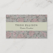 William Morris Jasmine Blume Pattern Visitenkarte (Vorderseite)