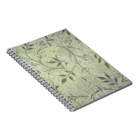 William Morris Jasmine Blume Wallpaper Art Notizblock (Rechte Seite)
