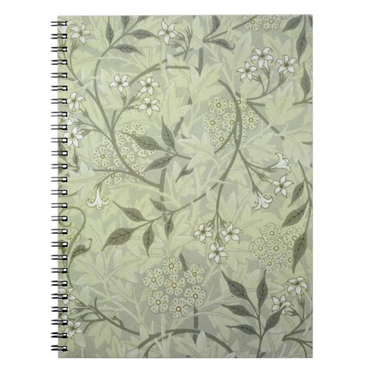 William Morris Jasmine Blume Wallpaper Art Notizblock (Vorderseite)
