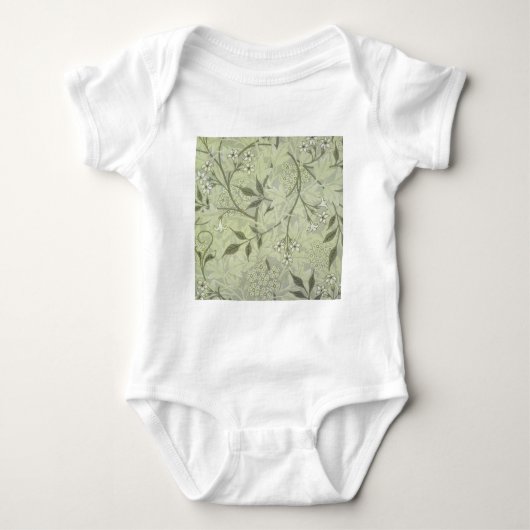 William Morris Jasmine Botanical Baby Strampler (Vorderseite)