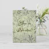 William Morris Jasmine Botanical Einladung (Stehend Vorderseite)