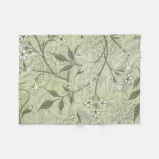 William Morris Jasmine Botanical Fleecedecke (Vorderseite (Horizontal))