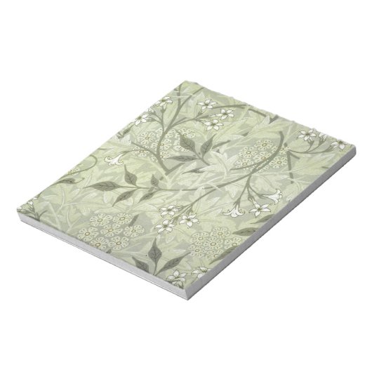 William Morris Jasmine Botanical Notizblock (Rotiert)
