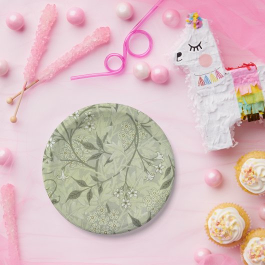 William Morris Jasmine Botanical Pappteller (Party)