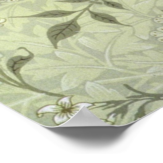 William Morris Jasmine Botanical Poster (Ecke)