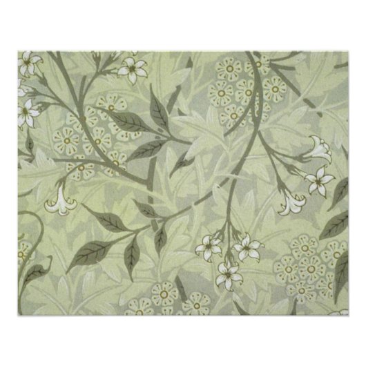 William Morris Jasmine Botanical Poster (Vorderseite)
