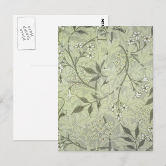 William Morris Jasmine Botanical Postkarte (Vorne/Hinten)