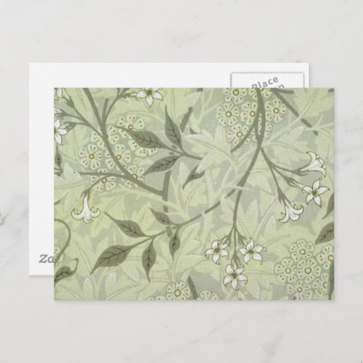 William Morris Jasmine Botanical Postkarte (Vorne/Hinten)