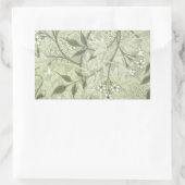 William Morris Jasmine Botanical Rechteckiger Aufkleber (Tasche)