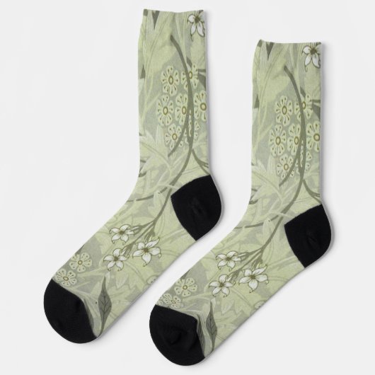 William Morris Jasmine Botanical Socken (Linkes Detail)