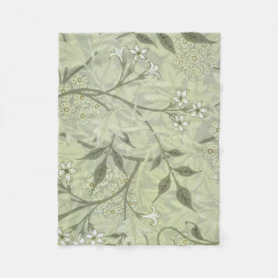 William Morris Jasmine Botanische Vintage Antiquit Fleecedecke