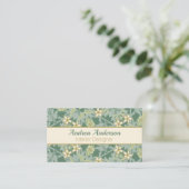 William Morris Jasmine Floral Visitenkarte (Stehend Vorderseite)