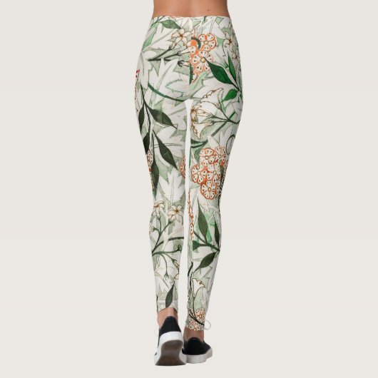 William Morris Jasmine Flower Leggings (Rückseite)