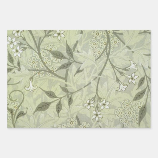 William Morris Jasmine Flower Pattern Geschenkpapier Set (Vorderseite 3)