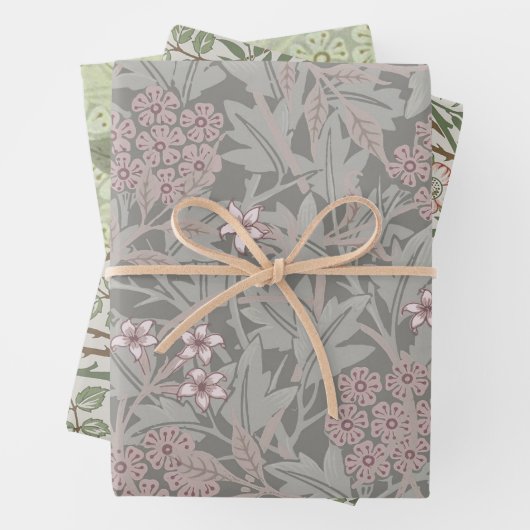 William Morris Jasmine Flower Pattern Geschenkpapier Set (Beispiel)