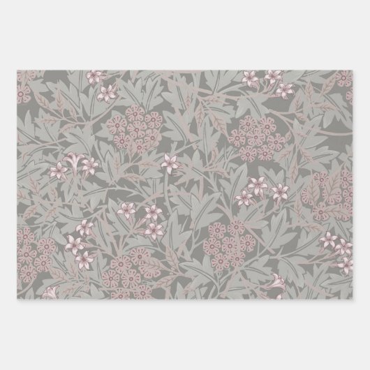 William Morris Jasmine Flower Pattern Geschenkpapier Set (Vorderseite)