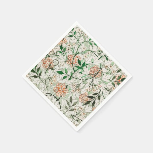 William Morris Jasmine Flower Serviette (Ecke)