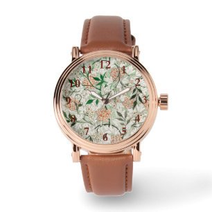 William Morris Jasmine Garden Blume Classic Armbanduhr