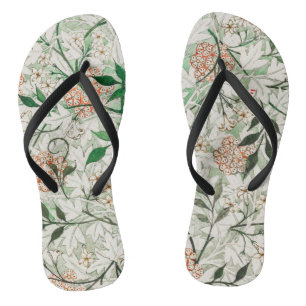 William Morris Jasmine Garden Blume Classic Badesandalen