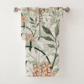 William Morris Jasmine Garden Blume Classic Badhandtuch Set (Insitu)
