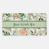 William Morris Jasmine Garden Blume Classic Banner (Horizontal)