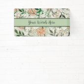 William Morris Jasmine Garden Blume Classic Banner (InSitu)