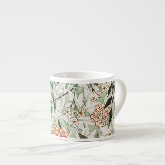 William Morris Jasmine Garden Blume Classic Espressotasse (Vorderseite Rechts)