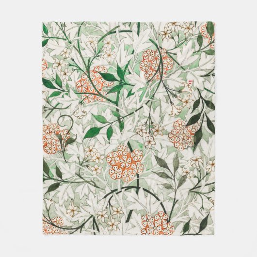 William Morris Jasmine Garden Blume Classic Fleecedecke (Vorderseite)