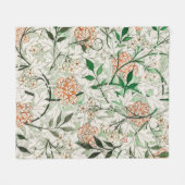 William Morris Jasmine Garden Blume Classic Fleecedecke (Vorderseite (Horizontal))
