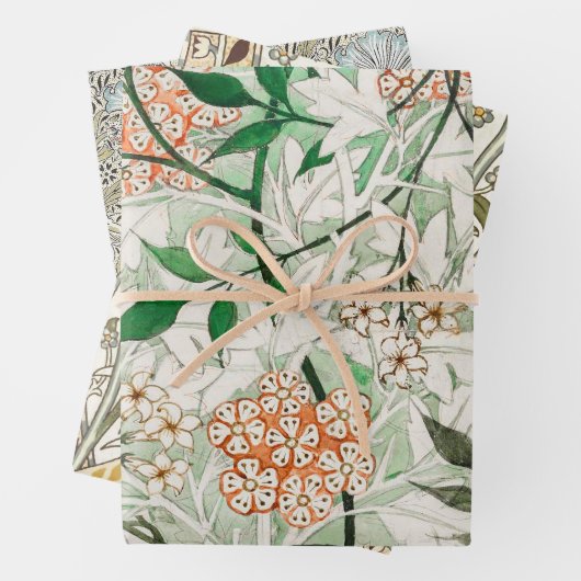William Morris Jasmine Garden Blume Classic Geschenkpapier Set (Beispiel)