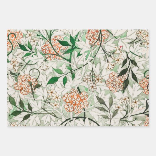 William Morris Jasmine Garden Blume Classic Geschenkpapier Set (Vorderseite)