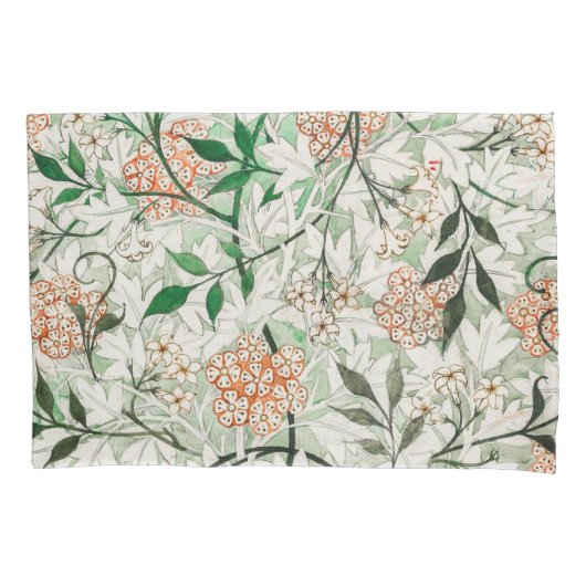 William Morris Jasmine Garden Blume Classic Kissenbezug (Vorderseite-Links)