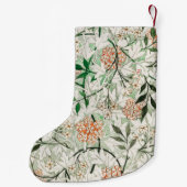 William Morris Jasmine Garden Blume Classic Kleiner Weihnachtsstrumpf (Rückseite)