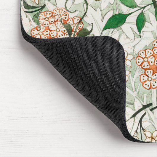 William Morris Jasmine Garden Blume Classic Mousepad (Ecke)