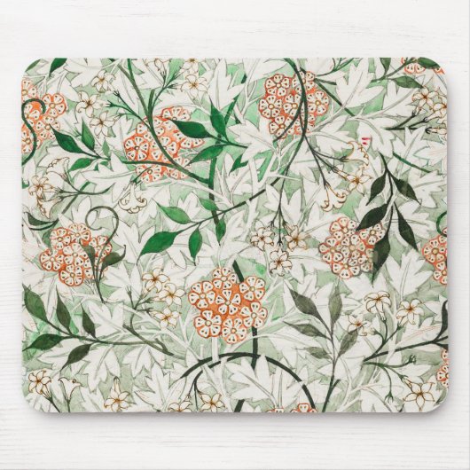 William Morris Jasmine Garden Blume Classic Mousepad (Vorne)