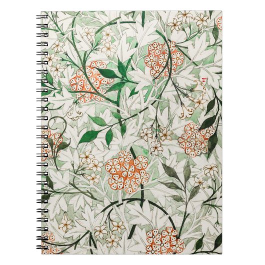 William Morris Jasmine Garden Blume Classic Notizblock (Vorderseite)
