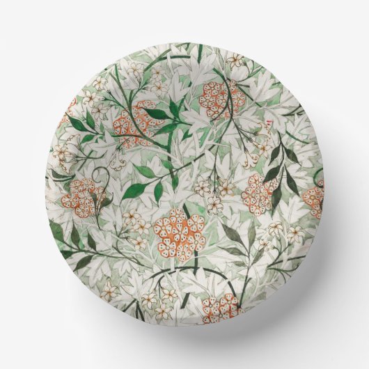 William Morris Jasmine Garden Blume Classic Pappteller (Vorderseite)