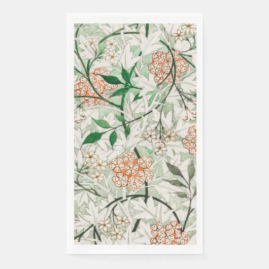 William Morris Jasmine Garden Blume Classic Serviette (Vorderseite)
